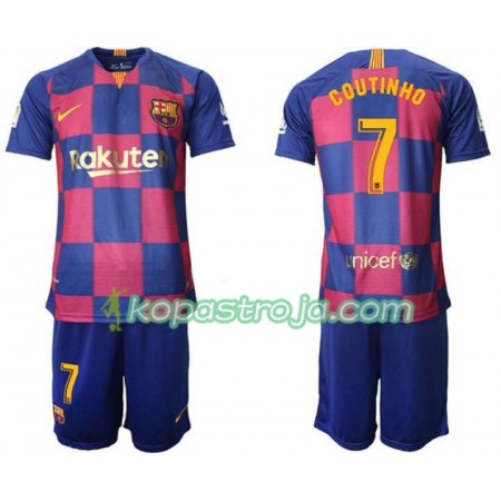 Billiga Fotbollströjor FC Barcelona Coutinho 7 Barn Hemma tröja 2019/20 Kortärmad